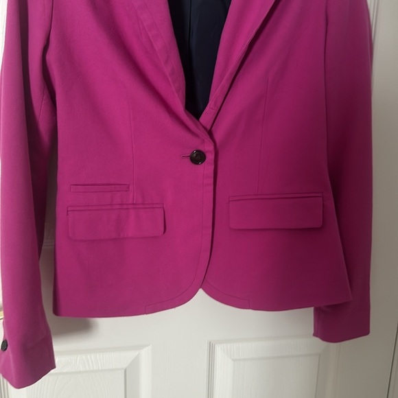 Merona Women's Fuchsia Blazer size 6 - Picture 3 of 4
